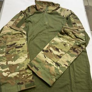 Military style combat shirt multi camo OD xl regular